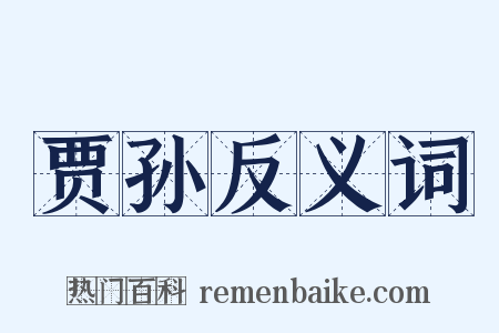 贾孙反义词是什么意思的图片